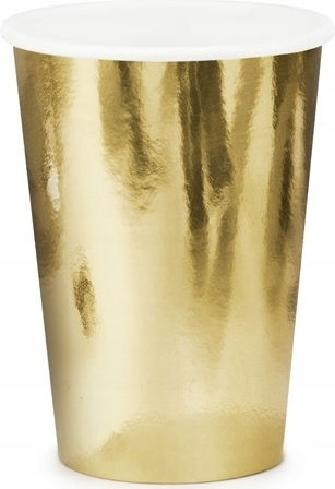 Set Cups Plates Napkins Gold