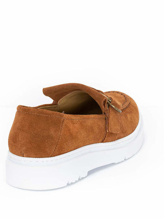 Suede Ανδρικά Loafers σε Ταμπά Χρώμα