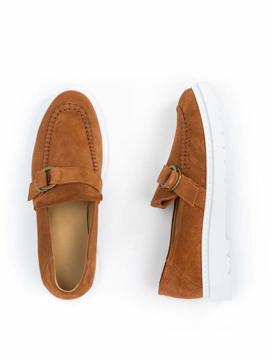 Suede Ανδρικά Loafers σε Ταμπά Χρώμα