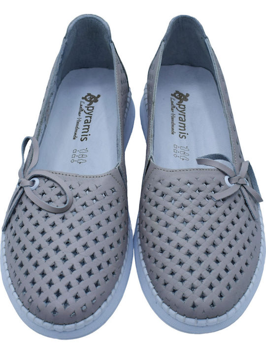 Anatomic Women's Leather Grey Slip-Ons