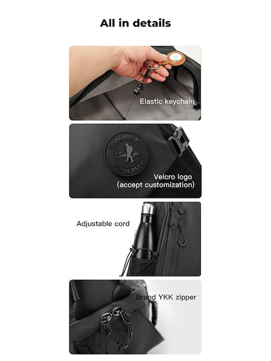 Men's Black Sling Bag