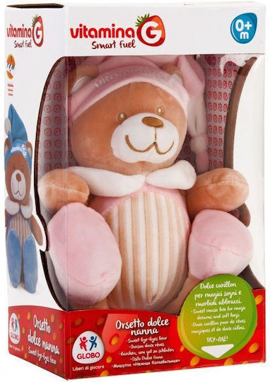 Vitamina G Fabric Animal with Music for Newborns