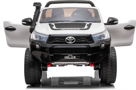 Toyota Hilux Две места с дистанционно управление Лицензиран 24 волта Бял за 7+ Години