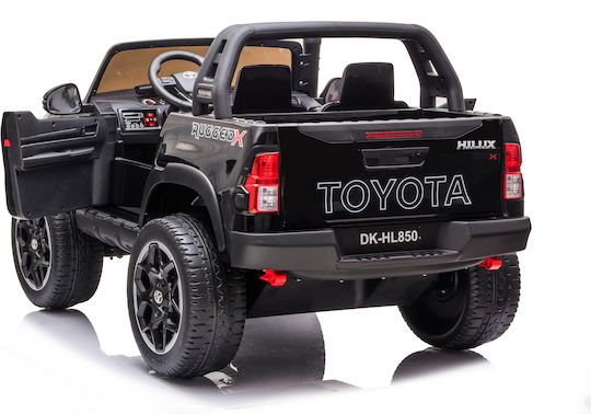 Toyota Hilux Διθέσιο με Τηλεκοντρόλ Licensed 24 Volt Μαύρο για 7+ Ετών