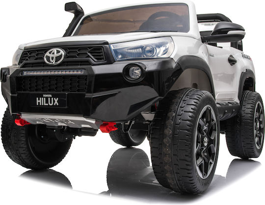 Toyota Hilux Две места с дистанционно управление Лицензиран 24 волта Бял за 7+ Години