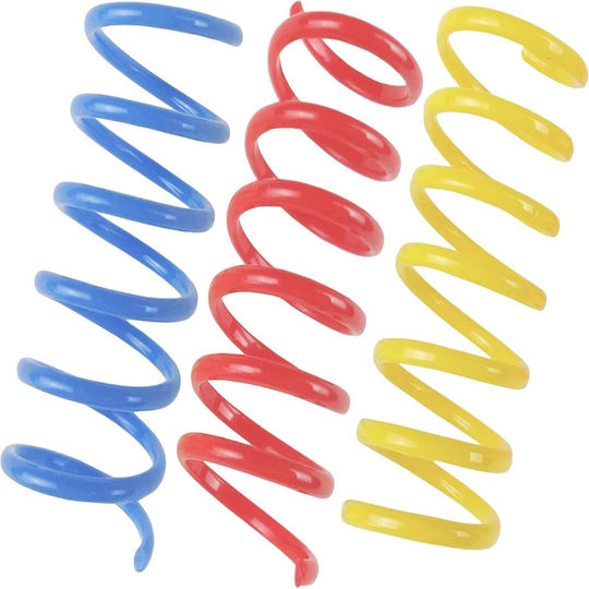Femmit Multicolored Plastic Spiral Cat Toys Springs 8 Pieces Bpa Free