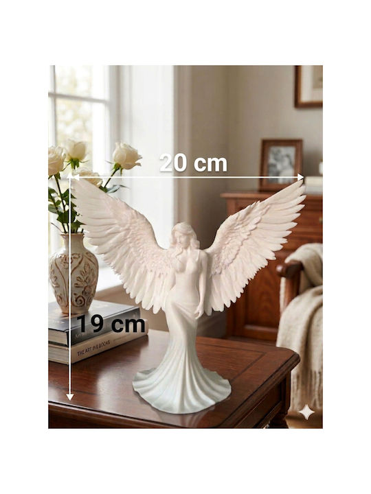 Stewehome Set Of 2 Decorative Angels 3d Print White 20x19x19 Cm