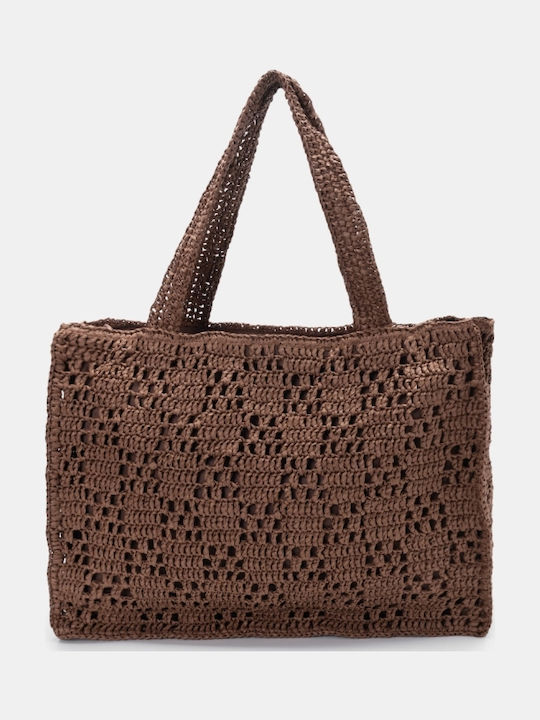 Straw Women's Shoulder Bag Brown