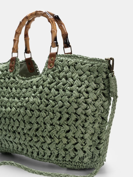 Straw Women's Handbag Khaki