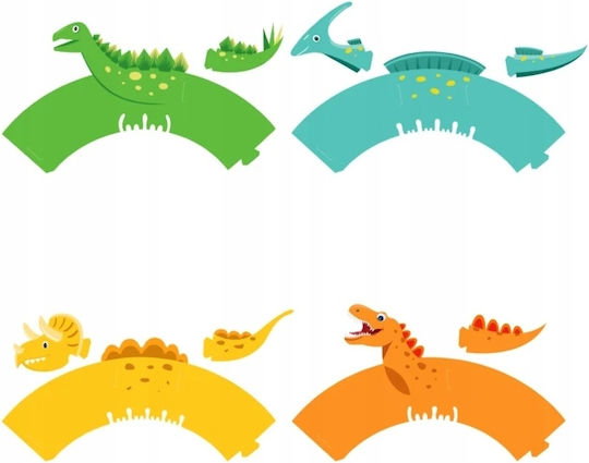 Dinosaur Muffin Cupcake Backförmchen Formen 8 Stück