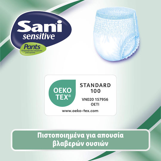 Sani Sensitive Groß in Weiß Farbe 14Stück
