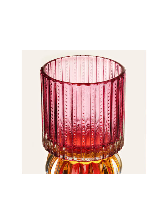 Stewehome Decorative Glass Object Multicolored 7x7x18.5 Cm