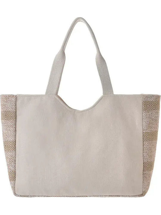 Ble Resort Collection Fabric Beige Beach Bag