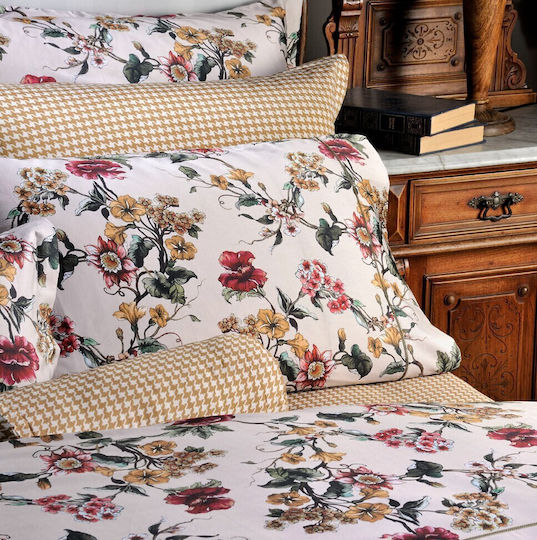 Down Town Home Single Bed Set 3 Pieces 175x255cm Beige Flower Down Town Home Single Bed Set 3 Pieces 175x255cm Beige Flower