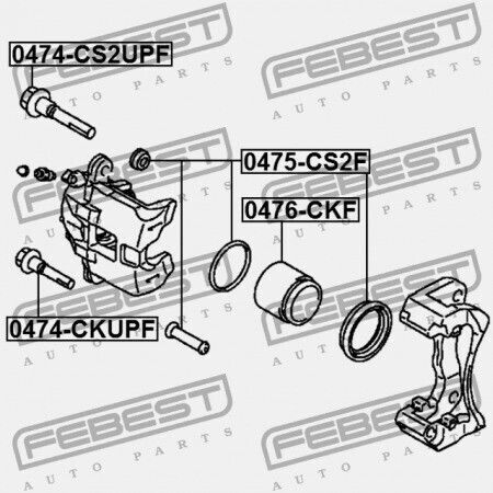 Κιτ Επισκευής Δαγκάνα Μπροστινού Φρένου Mitsubishi Lancer Lancer Cedia Cs Ct 2000.03-2009.08 Jpn Mr569233