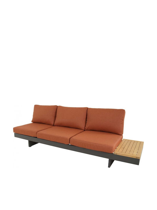 Garten- und Outdoor-Möbelsets 2 Stück Orange mit Kissen
