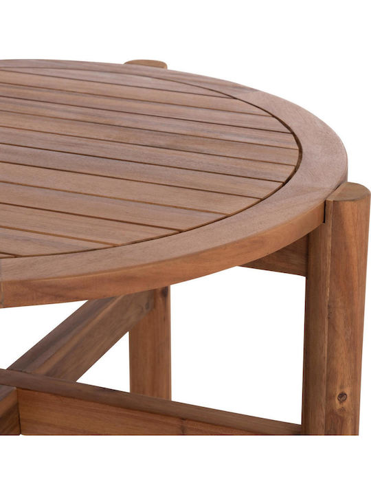 Set De Salon Exterior Lounge 3 Piese Natural Cu Perne