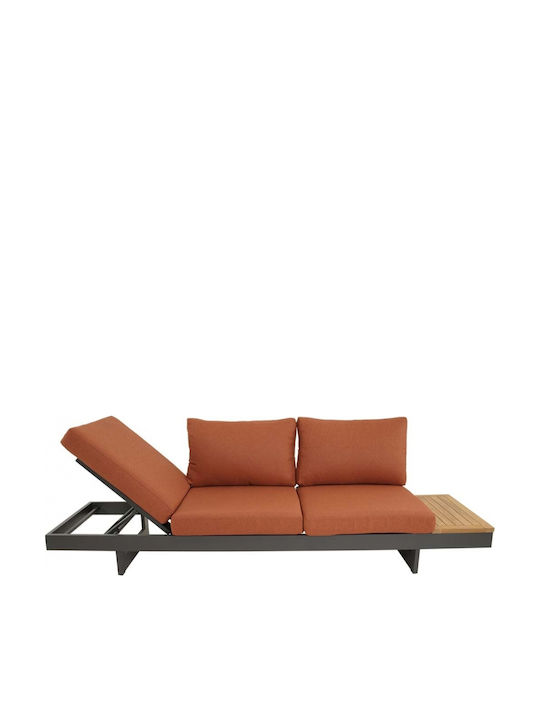 Garten- und Outdoor-Möbelsets 2 Stück Orange mit Kissen