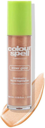 Highlighter Lichid cu efect strălucitor Inner Glow Colour Spell de Profusion 5.5 Ml