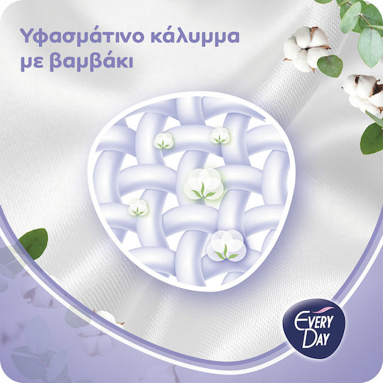 Every Day Sensitive with Cotton Extra Long Sanitary Pads with Wings for Heavy Flow 8 Drops Double Pack 2x9pcs