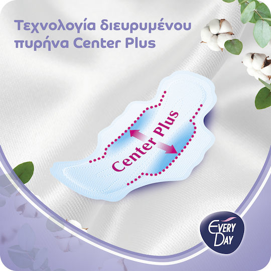 Every Day Sensitive with Cotton Extra Long Sanitary Pads with Wings for Heavy Flow 8 Drops Double Pack 2x9pcs