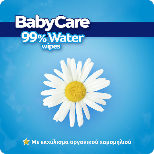 BabyCare 99% Water Baby Wipes with 99% Water Alcohol-Free & Parabens Free 2x20pcs
