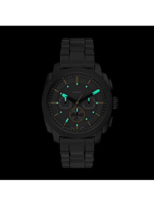 Fossil Machine Chrono Мъжки Часовник 44мм На Батерия Сив