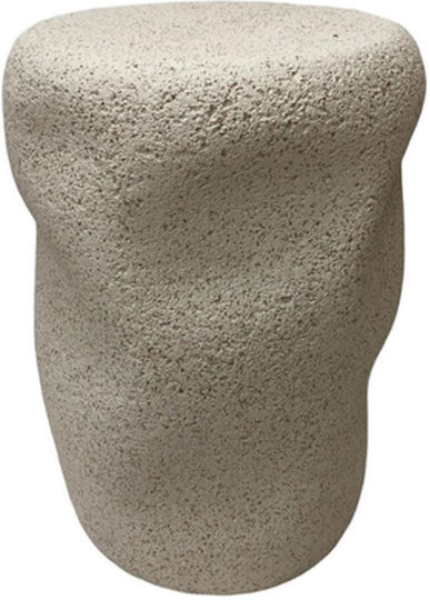 Σκαμπό Σαλονιού Beige 35x35x48εκ.