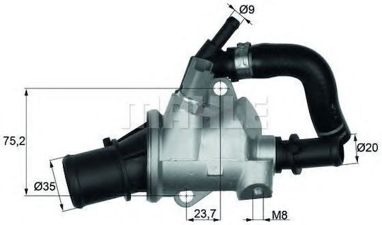 Termostat lichid de răcire Mahle Original Ti 145 88