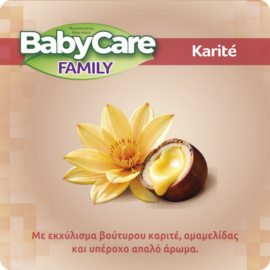 Family Karite Baby Wipes Alcohol-Free & Parabens Free 90pcs