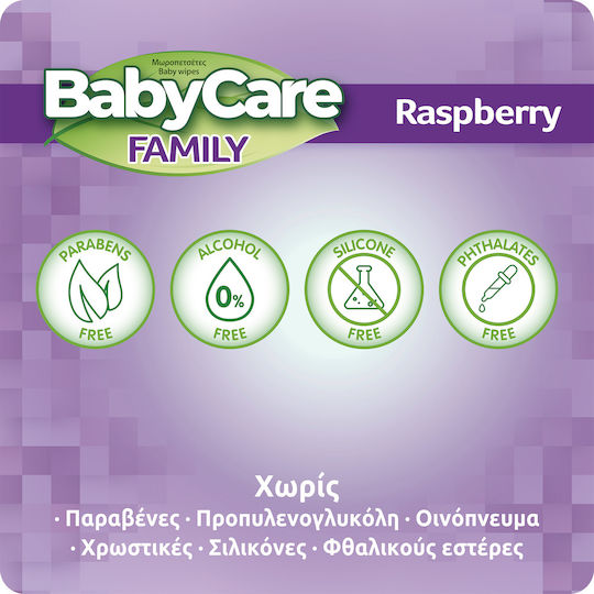 BabyCare Family Бебешки Кърпички Без Алкохол и Парабени 12x90бр