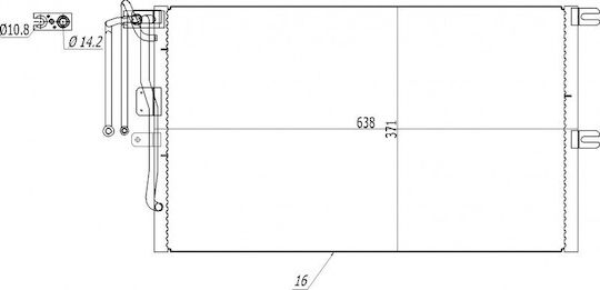 Air Conditioning Condenser Vectra 95 1618073