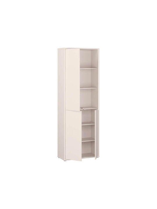 Δίφυλλη Ντουλάπα Μπεζ 75x35x215cm