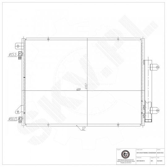 SKV Car Engine Water Radiator for Suzuki SX4 S-Cross / SX4 / Vitara