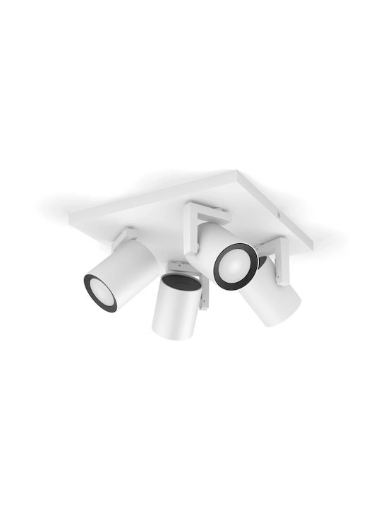 Philips Argenta Spot With 4 Lights In White Colour