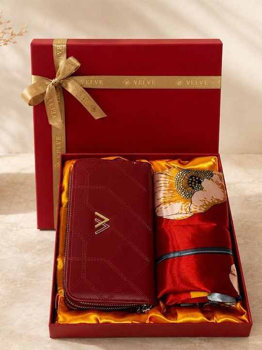 Großes Damenbrieftasche Burgundisch