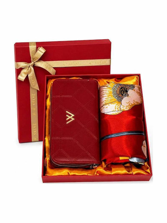 Großes Damenbrieftasche Burgundisch