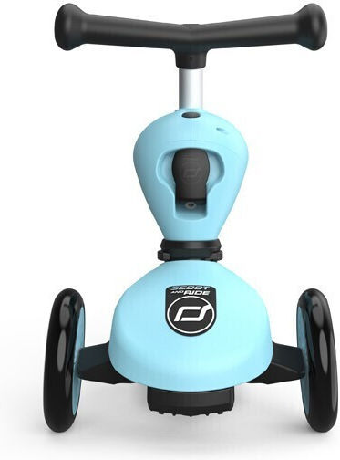 Scooter Kids Scooter 3-Wheel with Seat for 5+ Years Light Blue