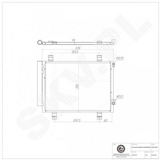 Ψυγείο Κλιματισμού Αφυγραντήρα Opel Agila Suzuki Splash 4709132