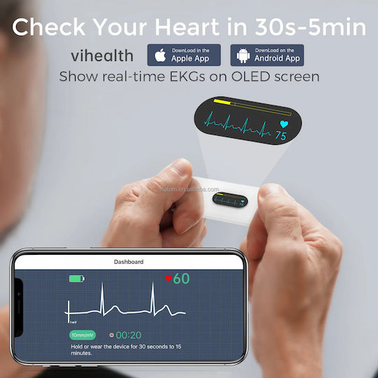 Viatom Tragbarer Bluetooth Kardiograph