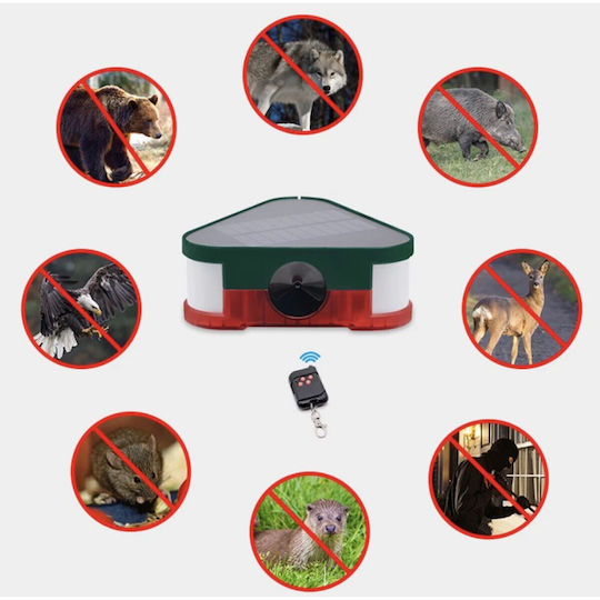 Solar Wireless Battery Alarm Siren Outdoor 129dB