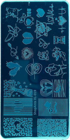 Stamp Plate Flowers-xl-003