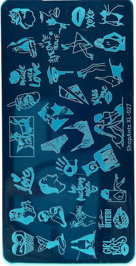 Stamp Plate Flowers-xl-003