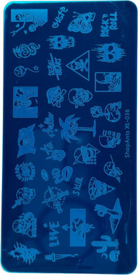 Stamp Plate Flowers-xl-003