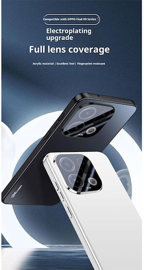 Metal Finish Hard Case Camera Protector Navy Blue Oppo Find X9 Pro 5g