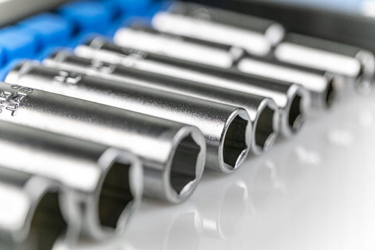 Högert Technik Long Hexagon Sockets with 1/4" Frame Host Set 8 Pieces