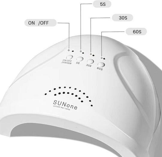 SUN ONE UV Nail Curing Lamp LED 48W Red