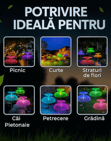 Smart Set 4 Lampi Solare RGB Cu Senzor De Mișcare