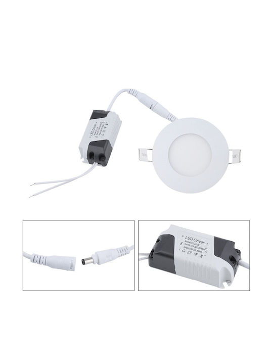 LED Panel 7W With Cool White Light