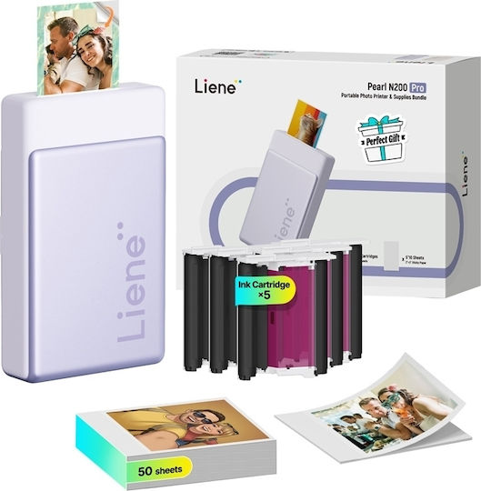 Liene Pearl N200 Pro Thermal Photo Printer with Bluetooth